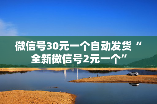 微信号30元一个自动发货“全新微信号2元一个”